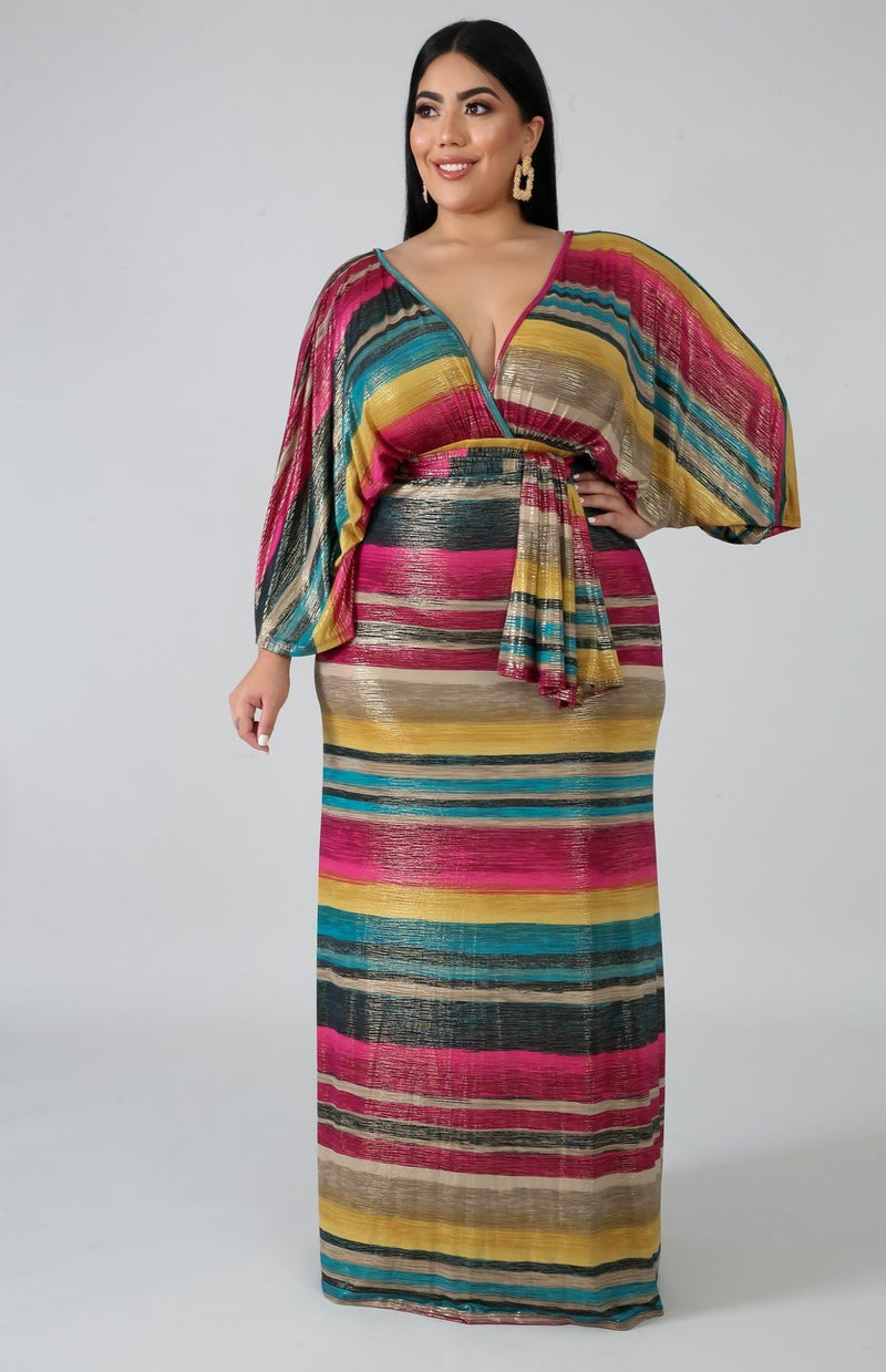 Shimmer Kimono Maxi