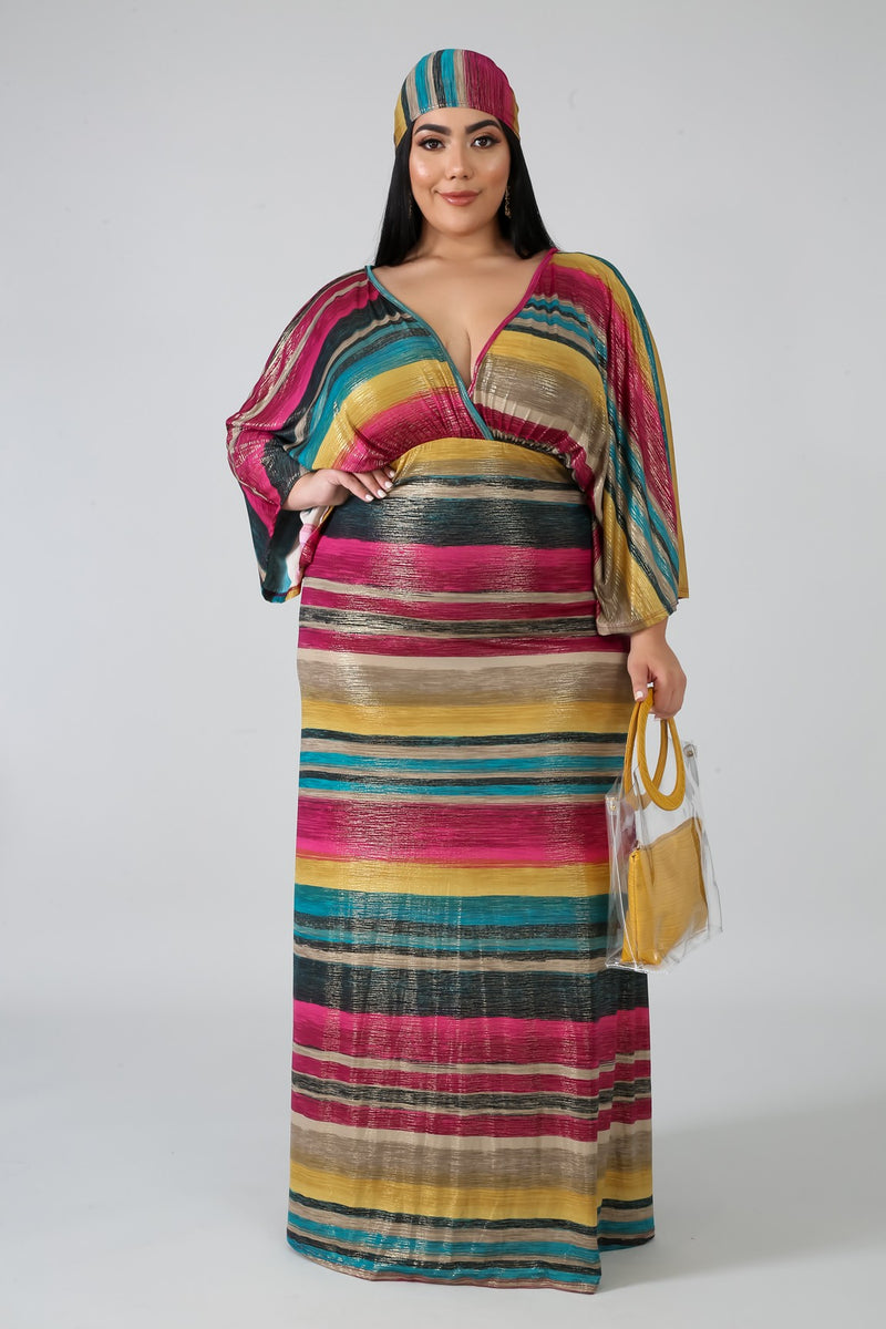 Shimmer Kimono Maxi