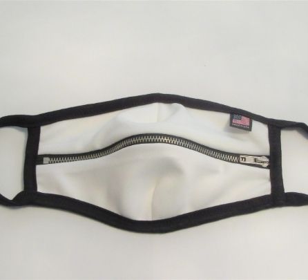 White Zipper Mask