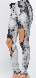 Skinny Washed Destroyed Jogger