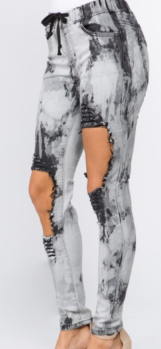 Skinny Washed Destroyed Jogger